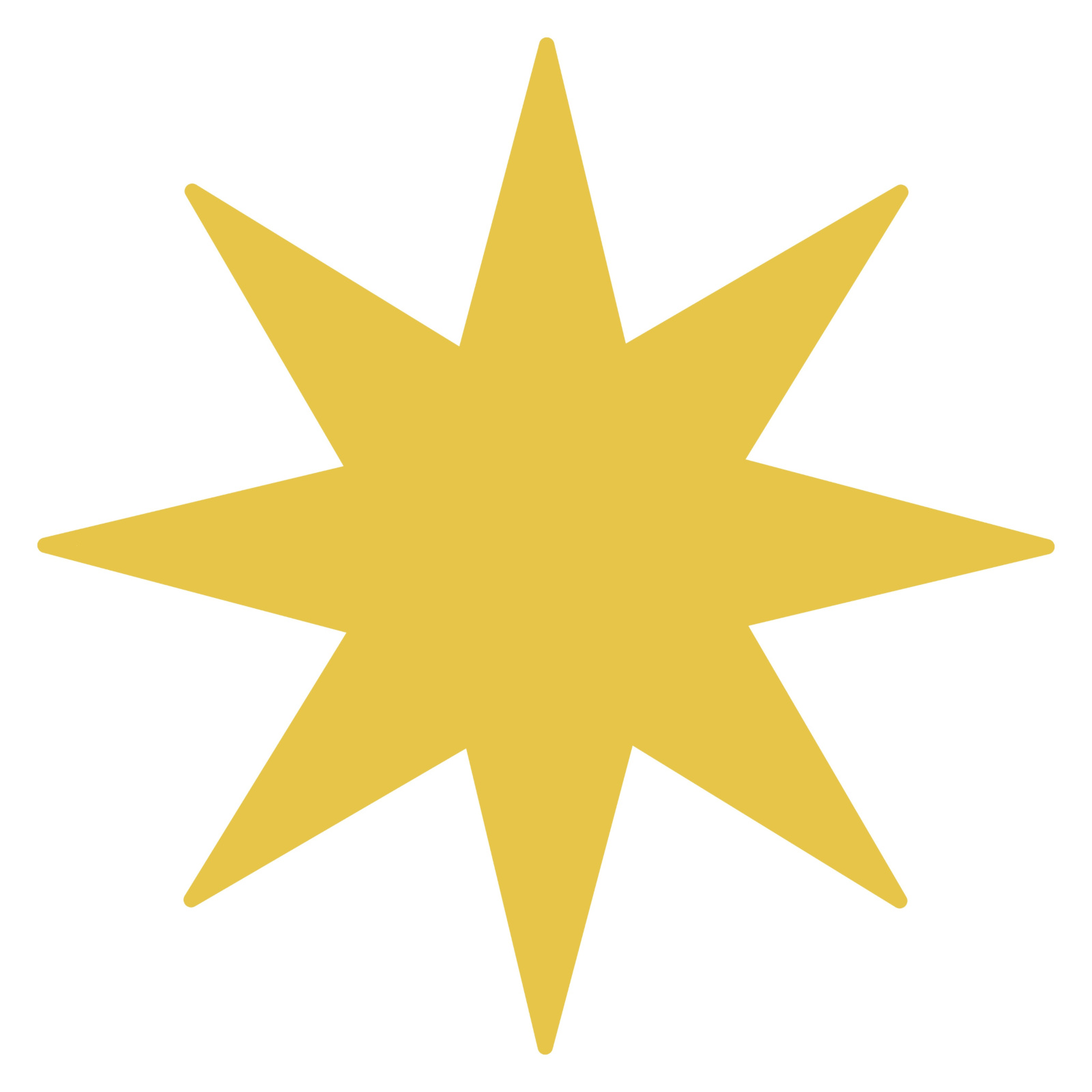 A  2-dimensional star.