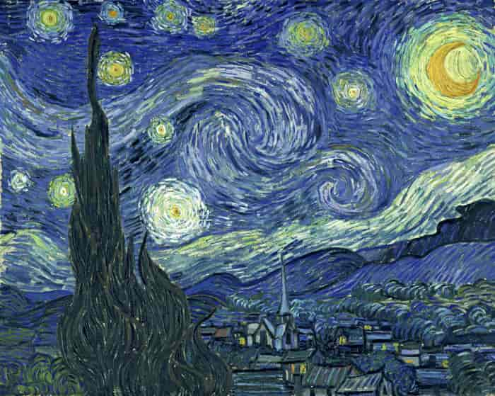 "The Starry Night" Vincent van Gogh 1899