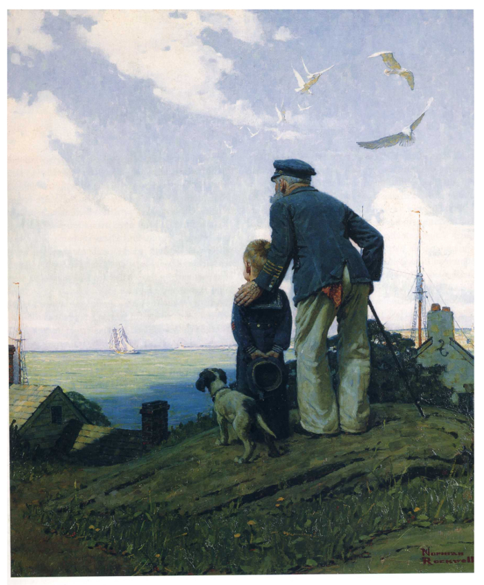 "Outward Bound" by Norman Rockwell