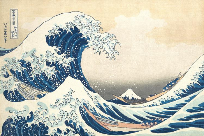 "The Great Wave off Kanagawa" 1831 by Katsushika Hokusai