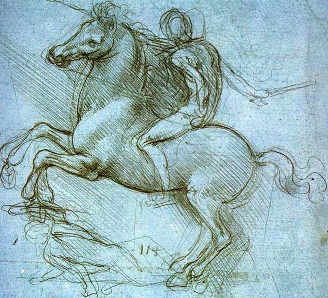 "Study for the Sforza Monument" by Leonardo da Vinci