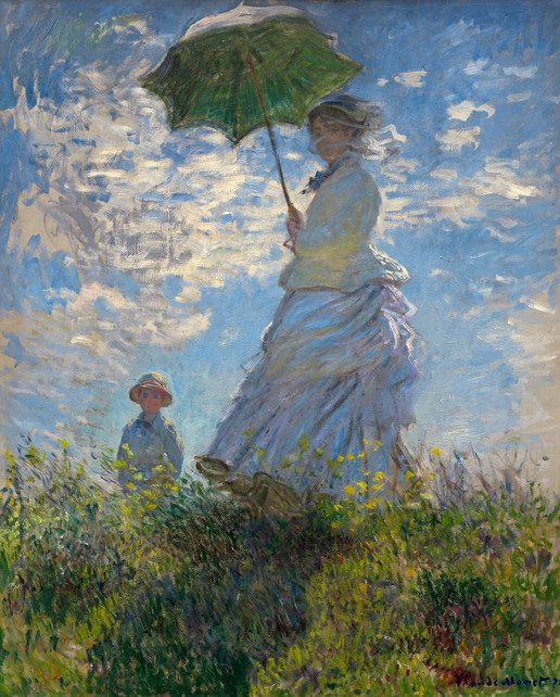 Claude Monet "Promenade, Woman with Parasol"