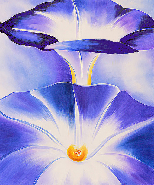 "Blue Morning Glories" by Georgia O'Keeffe